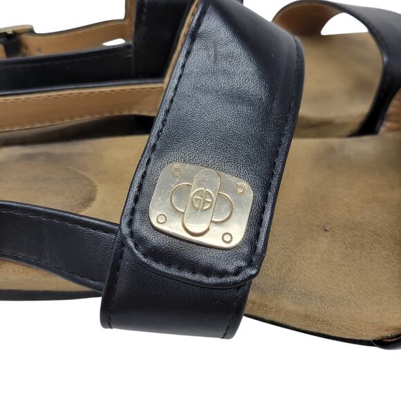 Giani Bernini Faux Leather Open Toe Slip-on Ramonaa Slingback Slide Sandal 7.5 M - Picture 4 of 7